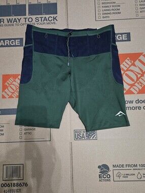 Nike Adv Trail Lava Loop Running Blue Green Shorts
